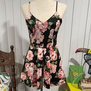 Floral print romper